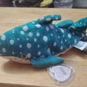 Teal Plush Whale Shark Toy